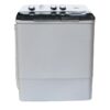 Mika MWSTT2208 - Semi-Automatic Top Load Washing Machine - Twin Tub, 8Kg - White & Grey