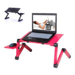 Laptop Stand With Adjustable Folding pink