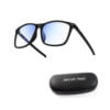 Antiglare blue light blocking glasses plus cover